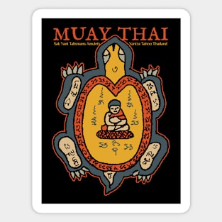 Vintage Muay Thai Sak Yant Turtle Tattoo Magnet